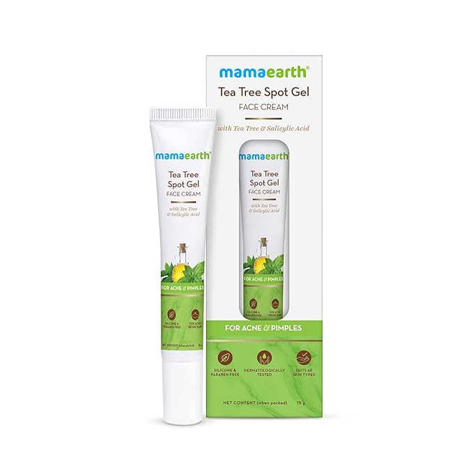 Mamaearth Tea Tree Spot Gel Pimple Removal Face Cream with Tea Tree