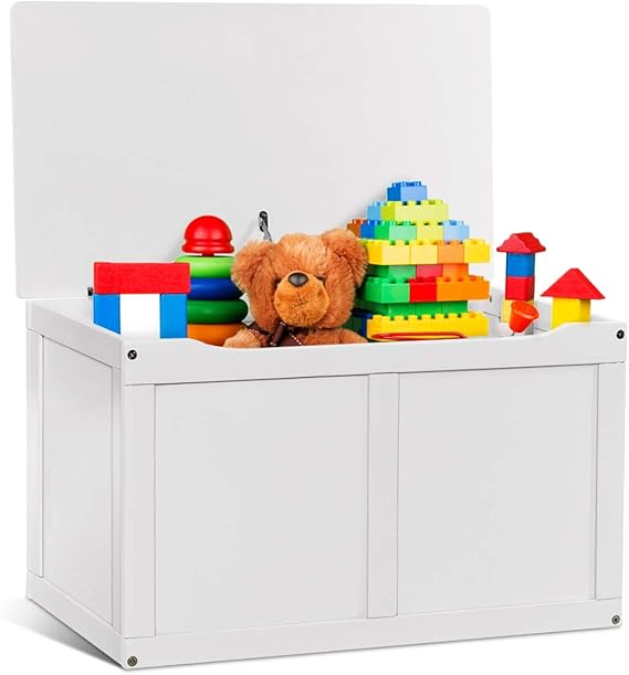 COSTWAY Spielzeugtruhe, Spielzeug Aufbewahrungsschrank, Kinder