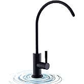 WEWE Matte Black Drinking Water Faucet Non Air Gap Stainless Steel Filtered Faucet for Kitchen Sink Reverse Osmosis System