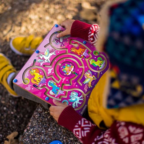 Maze Toddler Board Games for 2 3 Year Olds Unicorn Travel Toys for Girl and Boy Age 1