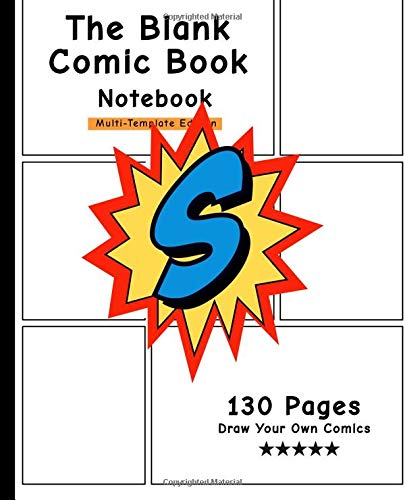 The Clean Comedian Ebook Pocket book: Customized Comedian Ebook, Letter Preliminary S , Enjoyable Draw Your Personal Comics, Present For Males, Ladies & Children-[Professional Binding]