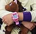 Kids Watches Girls Boys Digital 7-Color Flashing Light Water Resistant 100FT Alarm Gifts for Girls Boys Age 4-10 481 (Pink-w)