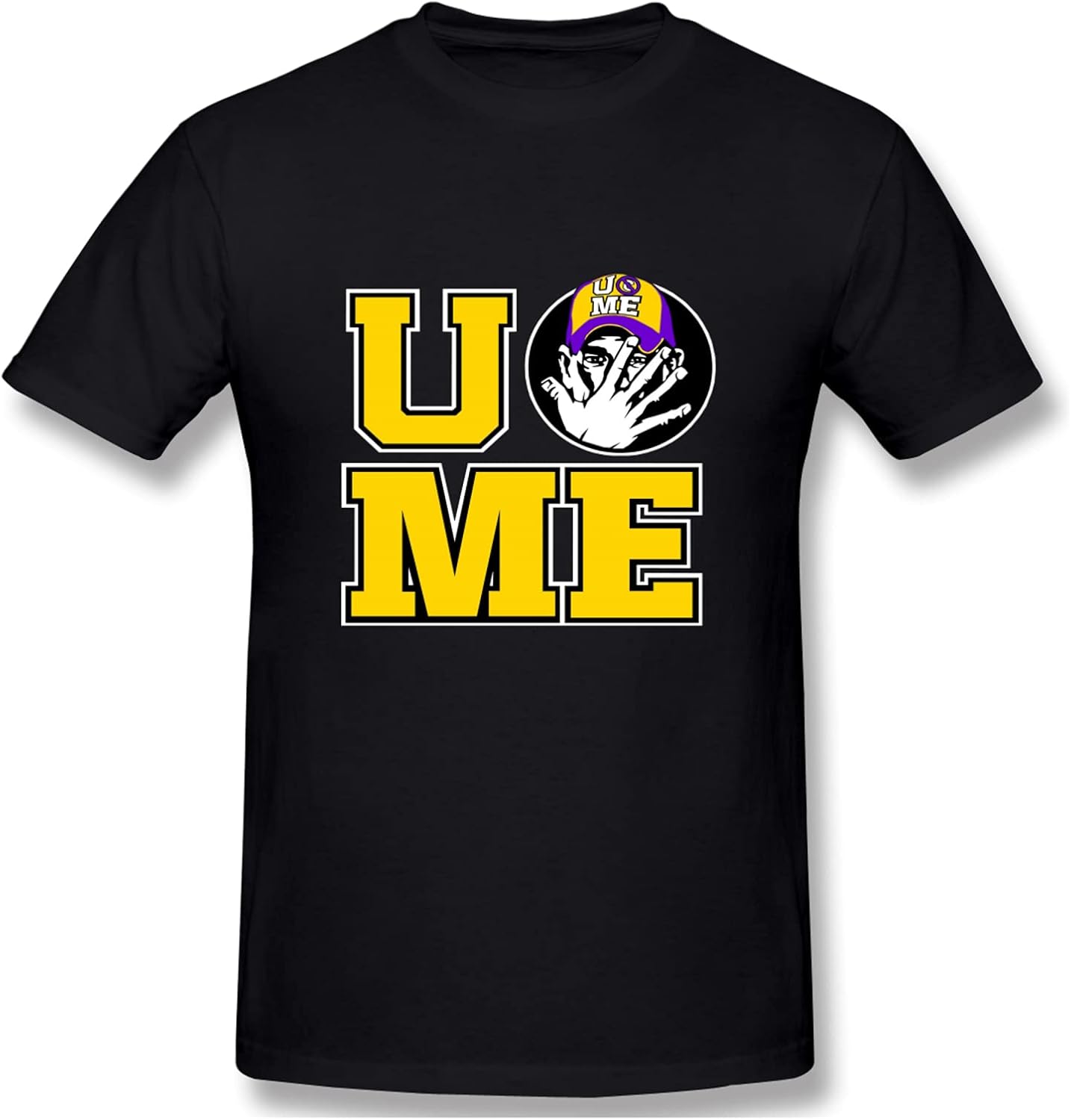John Cena U Cant See Me Mens T-Shirt Casual Creative Print Crewneck Graphic Comfortable Short 