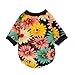 Fitwarm Fashion Summer Floral Dog T-Shirt for Pet Dog Clothes Cozy Apparel, Small