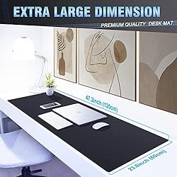 K KNODEL Leather Desk Mat, Extra Large Office Desk