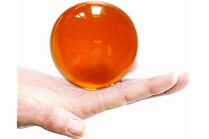 DSJUGGLING 76mm Orange Acrylic Contact Juggling Ball - Approx. 3 inch