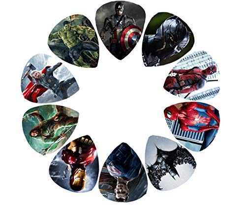 Marvel & DC Comics Mashup Guitar Picks (10 picks in a packet)