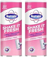 Neutradol Shake It Fresh Carpet Deodoriser 2 x 350g Pink view 1