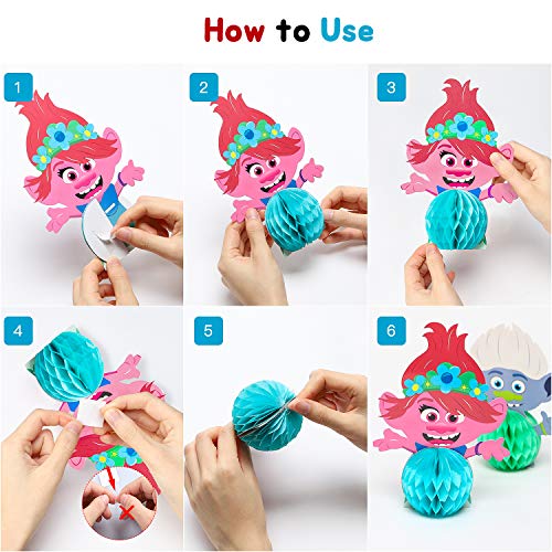 Queen Barb Centerpieces, 8Pcs Queen Barb Table Topper for