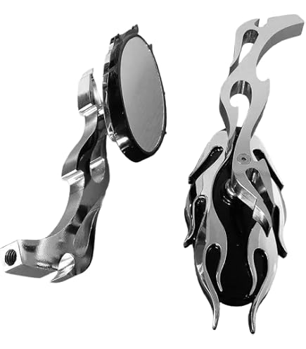 Amazon.com: SMT-Flame style rearview mirror Compatible With any