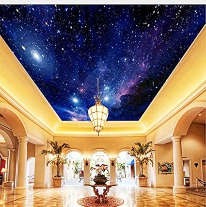 Amazon Com Lifme Custom Photo Wallpaper Starry Sky Night View