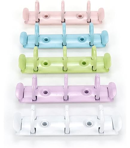 PATIKIL 2-Loch-Ringbinder-Mechanismen - 2 Stück, Silber (20 Mm, Für B7-Ordner)