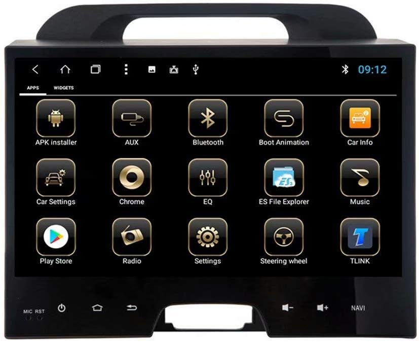 Car PC Indash Octa Core Android 8.1 for Kia Sportage R 2010 2011 2012 2013 2014 2015 2016 Auto GPS Navigation with 2GB RAM 32GB ROM WIFI 3G RDS Mirror Link FM AM Bluetooth Audio Video Digital TV OBD DAB Rear Camera Optional