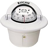 Ritchie Navigation Ritchie Explorer Flush Mount Compass, White (F-50W)