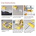 Xntun Tile Leveling System Professional Ceramic Tile and Stone Installation 1/8 Inch 300-Piece Leveling Spacer Clips and 100-Piece Reusable Wedges and 1 Tile Plier(3mm Suit)