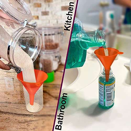 KarZone Plastic Funnel for Automotive Use Kitchen Funnels for Filling Bottles, Jars