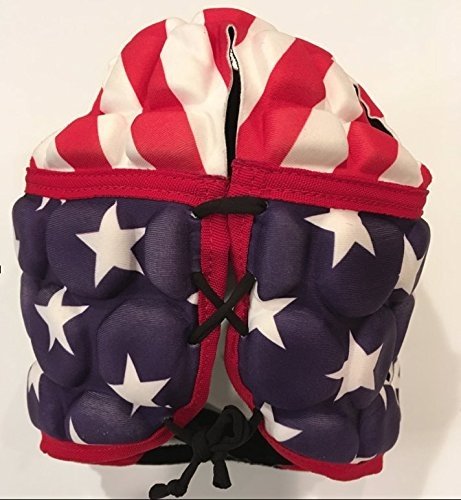 image for American Rucker Rugby Flag Head Guard - Rugby Scrum Cap - Rugby Head P