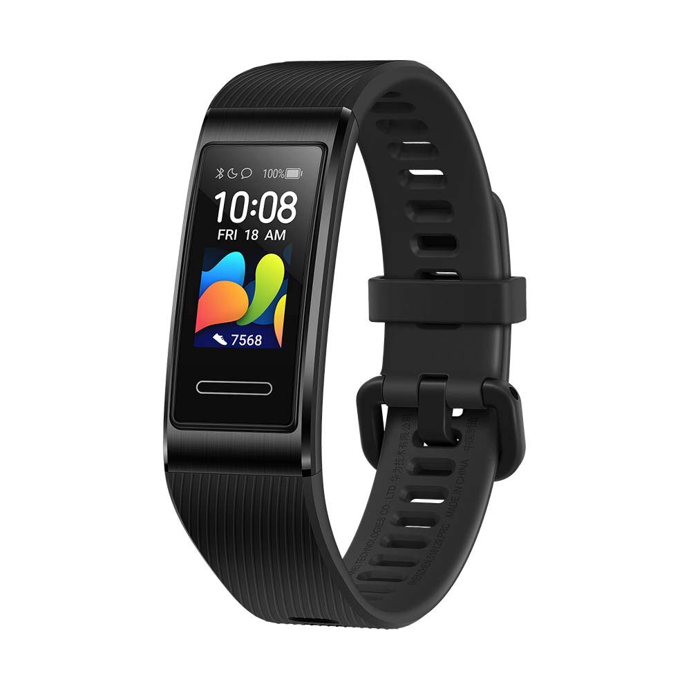 Huawei Band 4 pro advanced fitness tracker with heart rate, 0.95 Inch Amoled screen, built-in GPS, up to 11 sports mode including professional sports guidance
