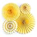 My Mind’s Eye Basic Yellow Party Fan Set of 4