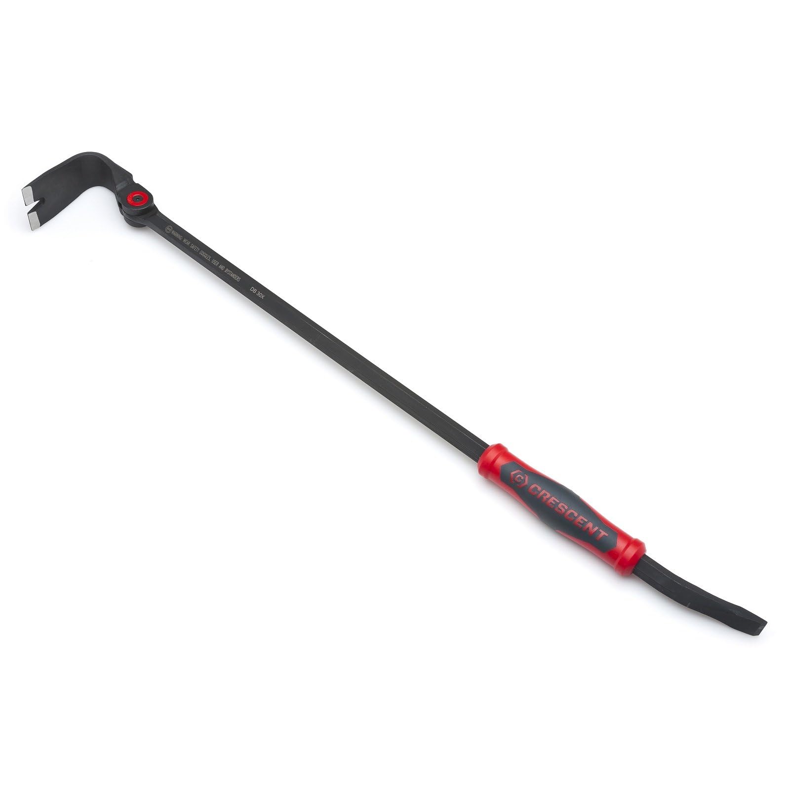 Crescent DB18X 18-Inch/45 cm Indexing Flat Pry bar with Durable Two-Tone Grip Provides Comfort, Control, and Slip Prevention