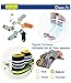 Queen-Ks Unisex-Kids Boys and Girls Three Bars Toddler Striped Contrast Crew Cotton Socks Non Slip Sports 6 Pairs 3t