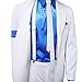 Classic MJ Michael Jackson Smooth Criminal Stripe Suit Blazer Spat Hat Full Set White