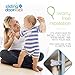 Child Safety Locks for Cabinets and Drawers, Sliding Door Lock, Easy-to-Install Cabinet Locks for Babies, Baby Cabinet Safety Latches, Set of 4, White - Ashtonbee