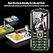 Cectdigi T9900 Rugged 2G GSM Mobile Phone,Shockproof Military-Designed phone with Power Bank Charging Function,15800mAh,2.8inch Display,Dual SIM Cards,Flashlight Equipped,Voice Broadcast (Green)