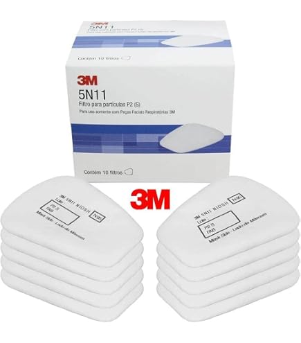 Kit Filtres Respiratoire 3M Avec Charbon Actif - 2 Cartouches + 60 Ouates - Compatible Masques 6200/6800/7502