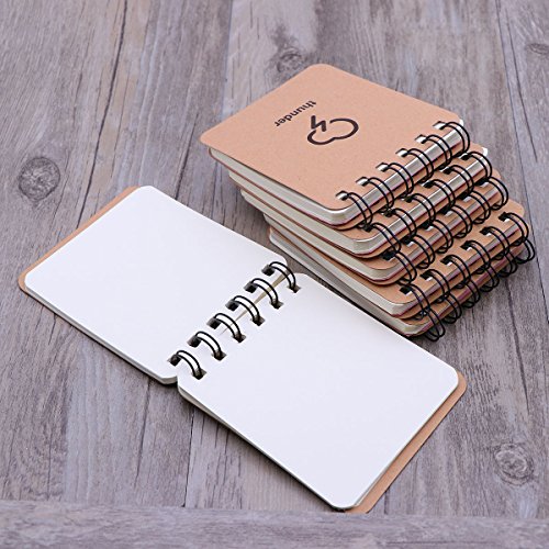 TOYMYTOY Brown Kraft Paper Notebook Small Spiral Notebooks and Journals Set for Writing Drawing,Pack of 12 - Thumbnail 5