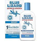Blue Lizard Australian Sunscreen - Water Resistant Sport Sunscreen SPF 30+ Broad Spectrum UVA/UVB Protection - 5 oz Bottle