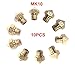 CCTREE 10PCS MK10 M7 Extruder Nozzle for 3D Printer Wanhao Dupicator D4/I3/Dremel QIDI Makerbot 2 0.2mm,0.3mm,0.4mm,0.6mm,0.8mm