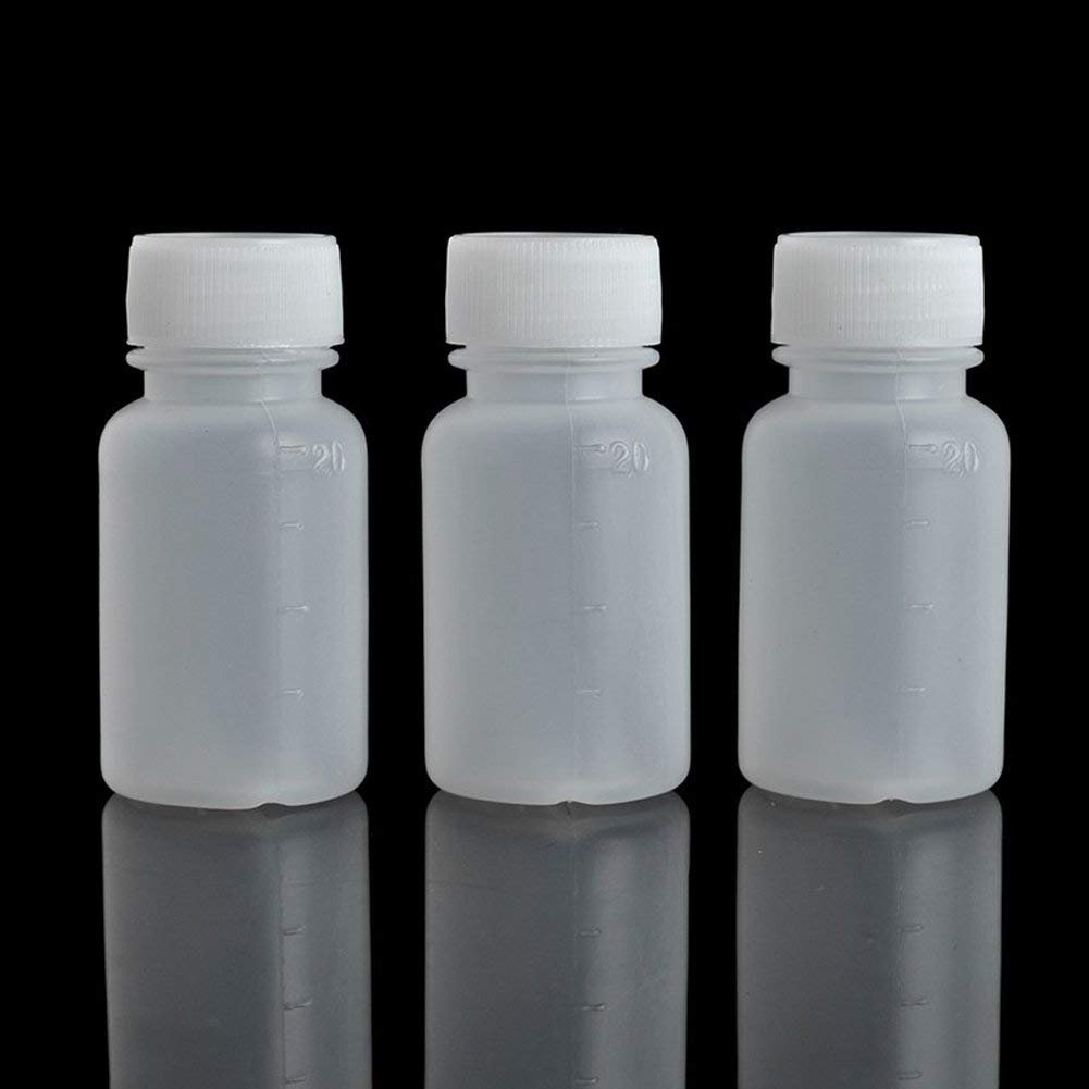 GDGY 100pcs 20ml, 0.7 OZ PE Plastic Empty Small