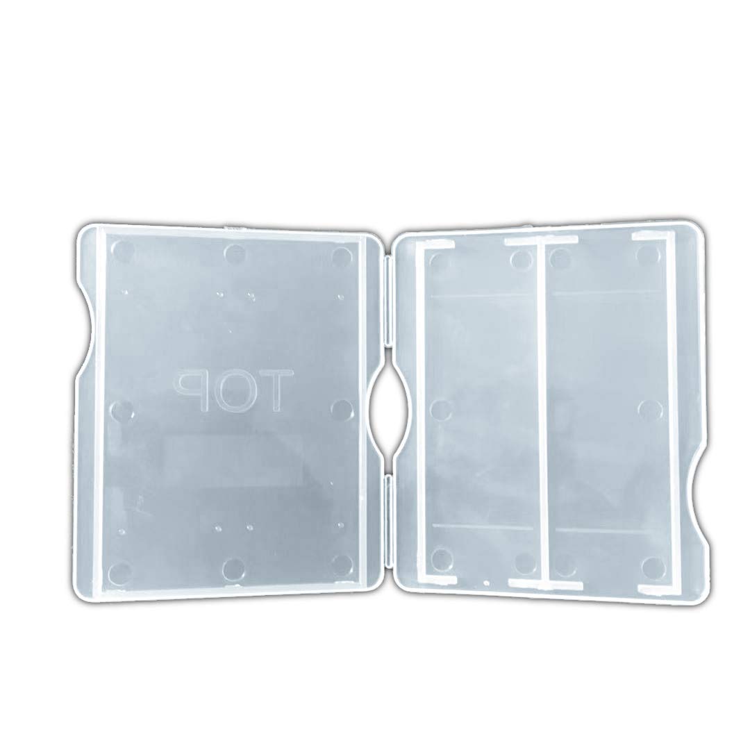 Laboratory Plastic Microscope Glass Holder Slide Box 10Pcs (Each hold 2pcs slides)
