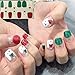 WOKOTO 6 Sheets Christmas Nail Polish Stickers with 1Pcs Nail File - Deer, Snowman, Gel Nail Wraps Decal Strips Manicure Kit Stick On Nail Polish Strips for Christmas Day Holiday