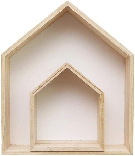 Forma 2pcs Pared De La Casa Estante De Exhibicion Colgantes