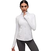 Costdyne Womens Sports Running Yoga Jacket Slim Fit Full Zip Track Jacket Turtleneck Workout Jacket