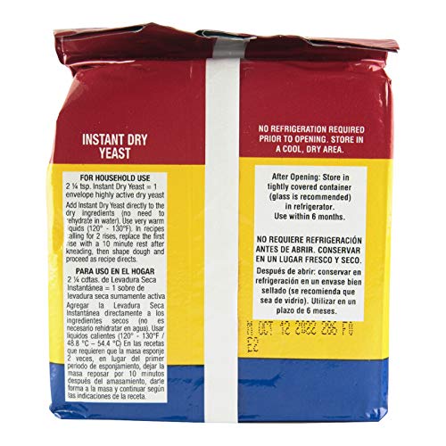 Fleischmann’s Yeast, Fleischmann’s Instant Dry Yeast, 16 Ounce 1 Pack