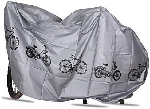 Milogo Polymer Fabric Bicycle Rain Cover Dust Cover Electric Car Cover Mountain Bike Anti-gray Cover Motorcycle Cover Sunscreen Rain (Gray)
