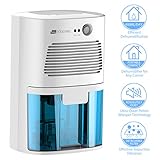 TOUCHXEL Electric Dehumidifier Dehumidifiers for Home 1080 Cubic Feet Portable Dehumidifier for Musty Smell Damp Moisture Air in Small Spaces Like Closet Laundry Room Bathroom Computer Room Office RVs