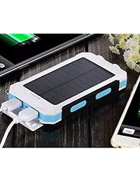 Solar cargadores 30.000 mAh, LMS portátil Dual USB cargador de batería solar Batería externa Cargador de teléfono Power Bank con linterna para smartphones tablet de la cámara, Verde