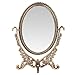 LeJu Vanity Mirror, Ellipse Two-sided Rotatable Bronze Vintage Vanity Mirror
