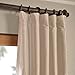 HPD Half Price Drapes Blackout Curtains for Bedroom & Living Room - Faux Silk Taffeta Blackout Curtain 50 X 96 (1 Panel), PTCH-BO130907-96, Antique Beige