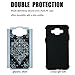 Grand Prime Case, MagicSky [Shock Absorption] Studded Rhinestone Bling Hybrid Dual Layer Armor Defender Protective Case Cover for Samsung Galaxy Grand Prime G5308 2015 (Flower)