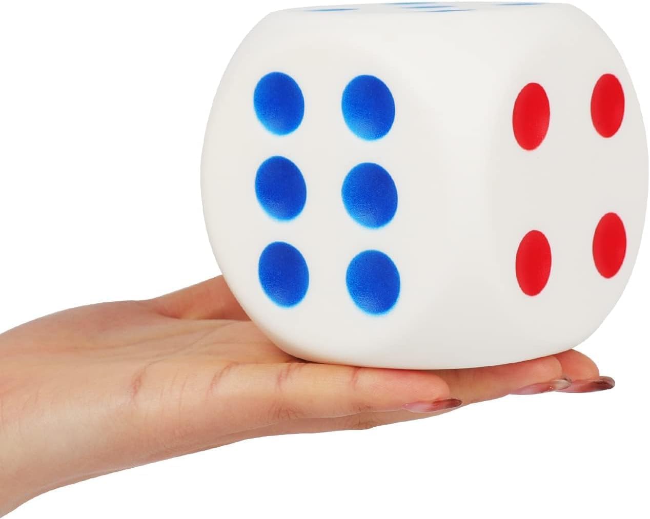 Anboor 3.1" Squishies Dice Kawaii Soft Age 3+ Slow Rising Scented Squishies Stress Relief Kids Toys Presnet Collection Decorative Props(Blue Red)