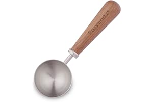 Easyworkz Retro Stainless Steel Coffee Spoon With Black Walnut Handle,10g - Measuring Spoon