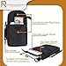 Ranboo Small Crossbody Purse Messenger Bag Belt Pouch Cell Phone Holster with Belt Clip Belt Loop Shoulder Strap Fit for iPhone 16 Plus 15 Pro Max 14 Pro Max Samsung Galaxy S25 Edge S24 Ultra (Black)