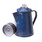 GSI Outdoors 8 Cup Enameled Steel Percolator Coffee Pot