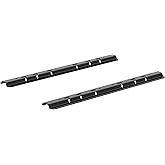 CURT 16104 Industry-Standard 5th Wheel Hitch Rails, Gloss Black, 25,000 Pounds