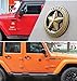 Dsycar 3D Metal Chrome Texas Edition Star Emblem Diameter 3